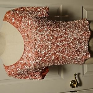 Marina Coral Sequin Top